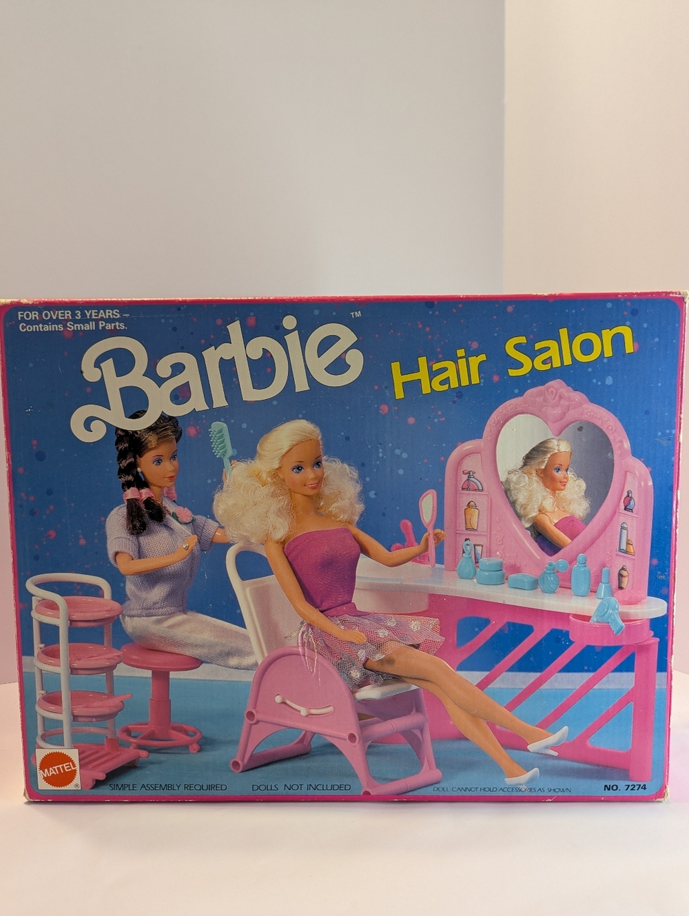 Vintage Barbie Doll Hair Salon Playset 1990 NOT COMPLETE